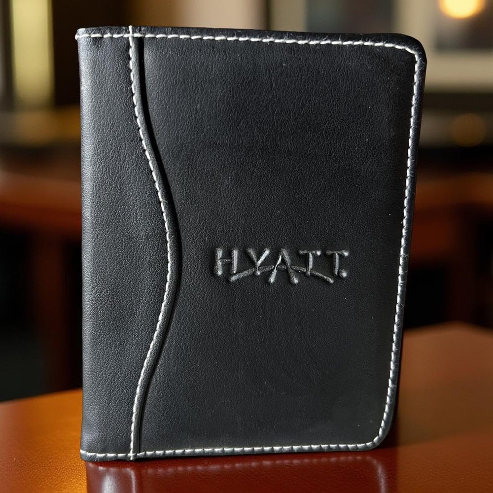 Black Pocket Notebook - Hyatt Embossed